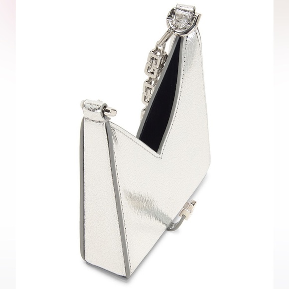 Givenchy Micro Cut-Out Bag in Silver with box like new - Picture 6 of 8